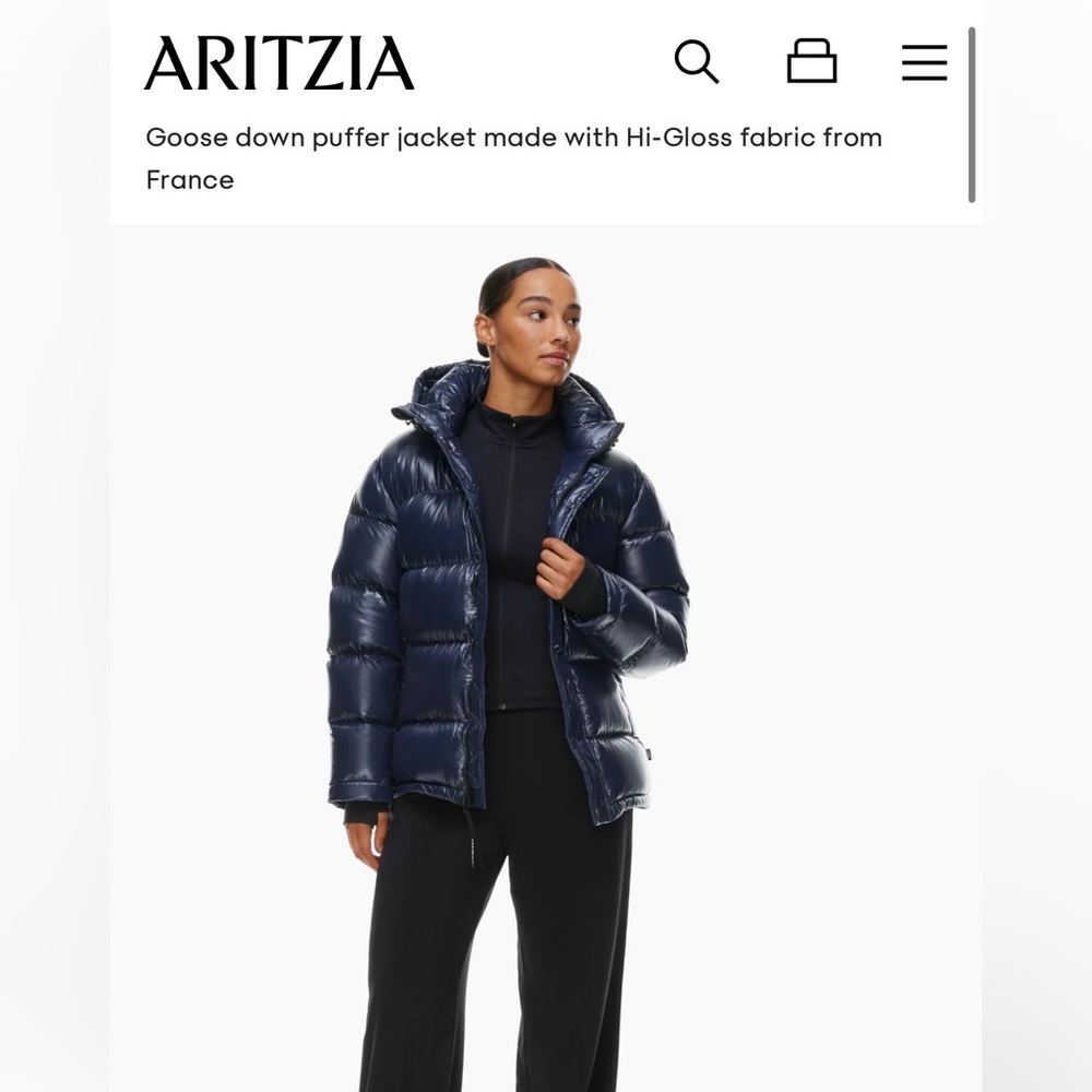 TNA Aritzia Super Puff Jacket Hi-Gloss Special Edition
